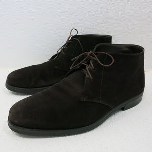 Salvatore Ferragamo Suede Leather Chukka Boots 9.5